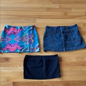 3 Pairs of Mini Skirts